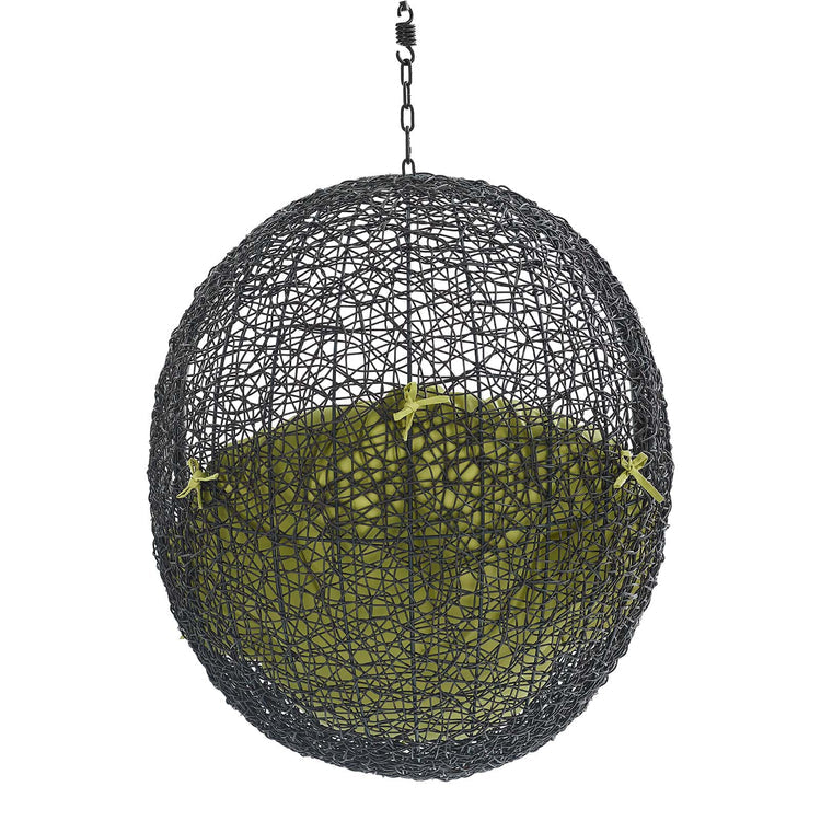 Encase Swing Outdoor Patio Lounge Chair Without Stand - Black Peridot