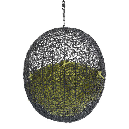 Encase Swing Outdoor Patio Lounge Chair Without Stand - Black Peridot