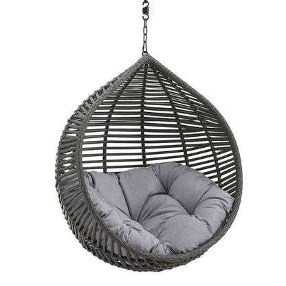 Garner Teardrop Outdoor Patio Swing Chair Without Stand - Gray Gray