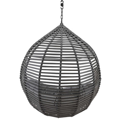 Garner Teardrop Outdoor Patio Swing Chair Without Stand - Gray Gray