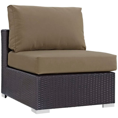 Convene 5 Piece Set Outdoor with Fire Pit - Espresso Mocha