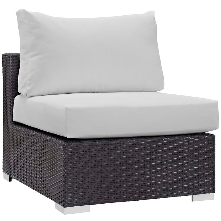 Convene 5 Piece Set Outdoor with Fire Pit - Espresso White