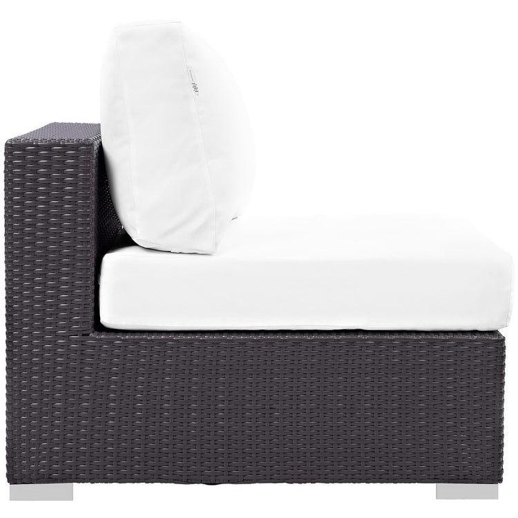 Convene 5 Piece Set Outdoor with Fire Pit - Espresso White