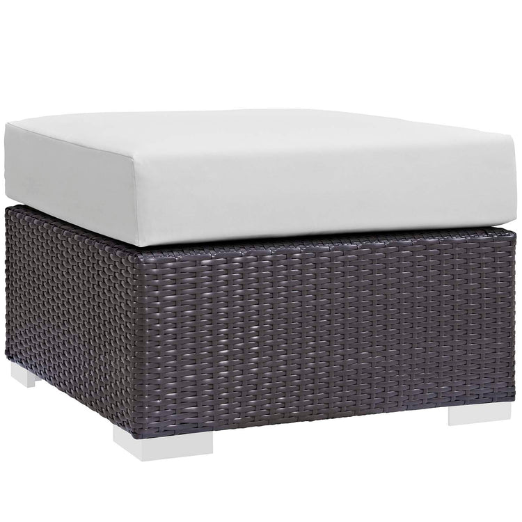 Convene 3 Piece Set Outdoor Patio with Fire Pit - Espresso White