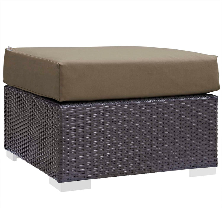 Convene 5 Piece Set Outdoor Patio with Fire Pit - Espresso Mocha