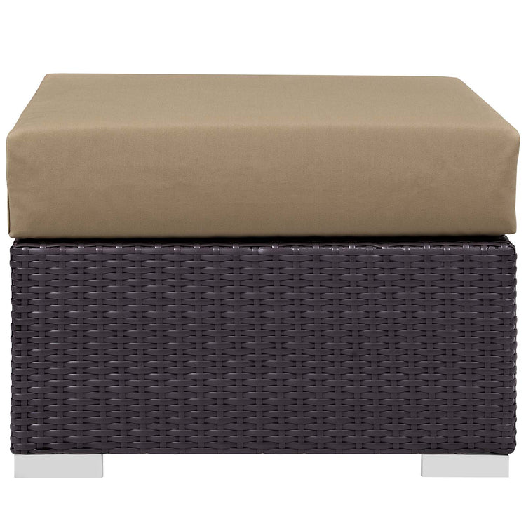 Convene 5 Piece Set Outdoor Patio with Fire Pit - Espresso Mocha