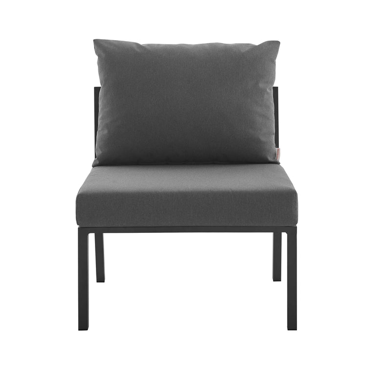 Riverside 5 Piece Outdoor Patio Aluminum Set - Gray Charcoal