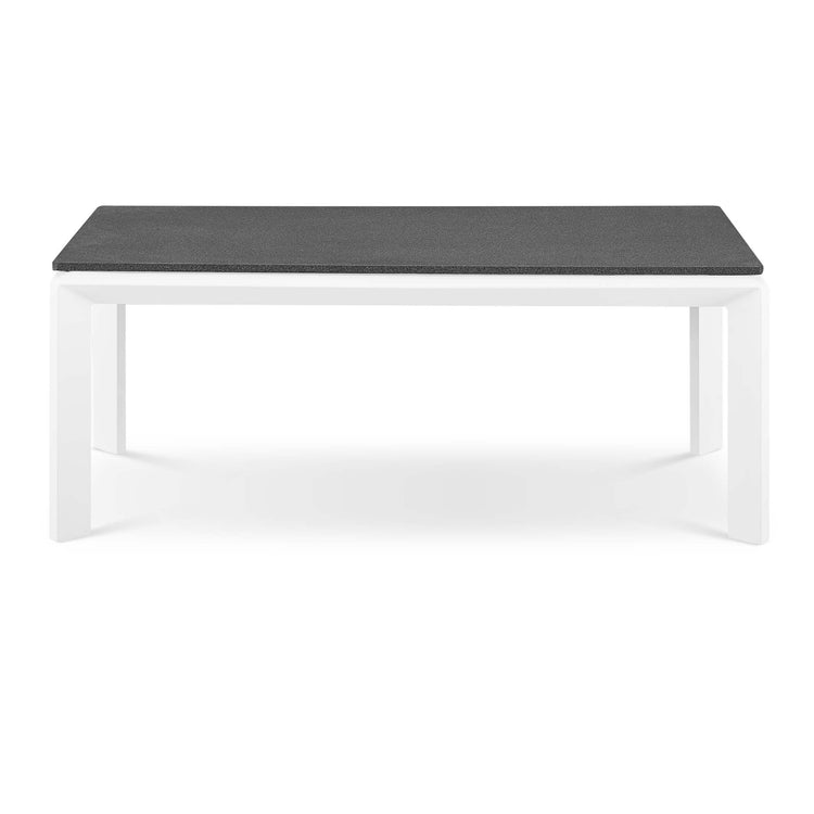Riverside 7 Piece Outdoor Patio Aluminum Set - White Gray