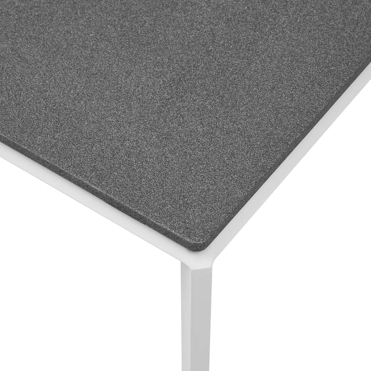 Riverside 7 Piece Outdoor Patio Aluminum Set - White Gray