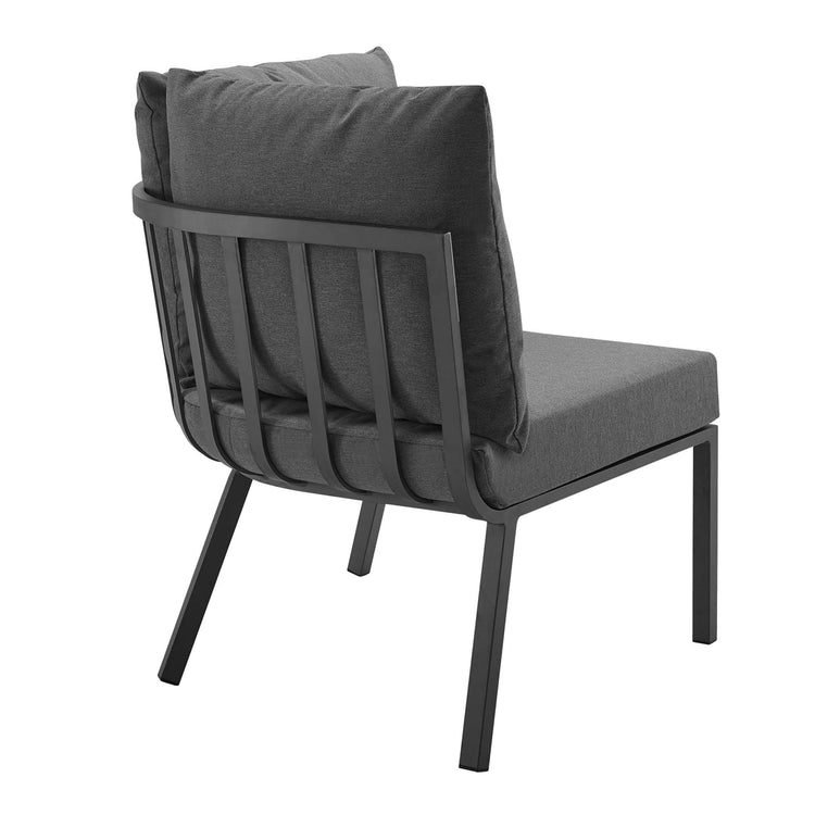 Riverside 6 Piece Outdoor Patio Aluminum Set - Gray Charcoal