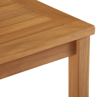 Upland Outdoor Patio Teak Wood Coffee Table - Default Title