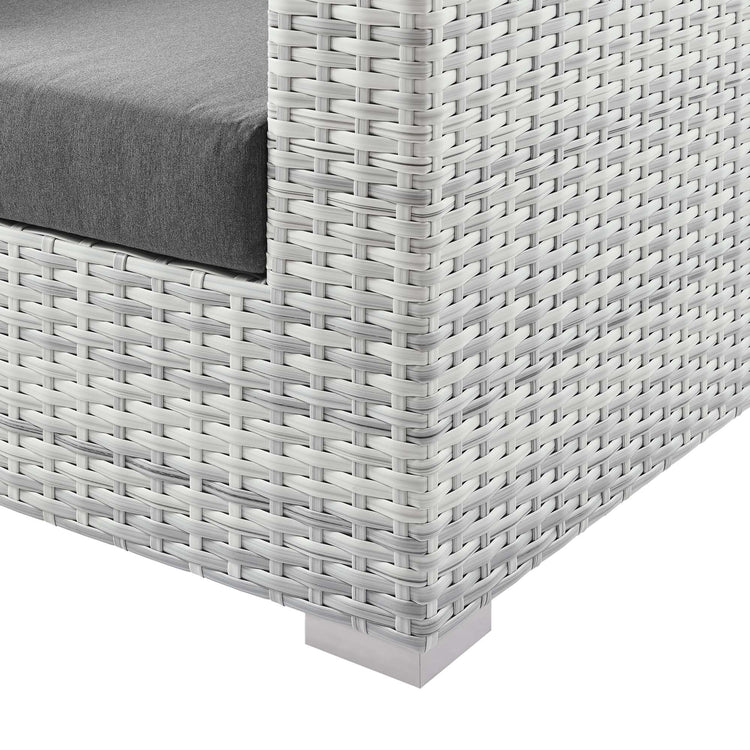 Convene Outdoor Patio Armchair - Light Gray Charcoal