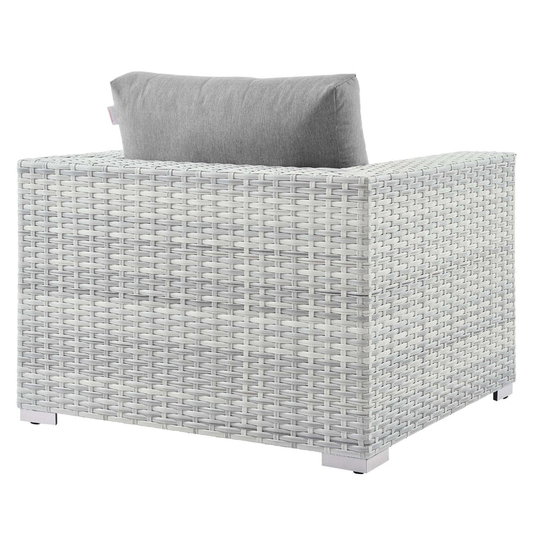 Convene Outdoor Patio Armchair - Light Gray Gray