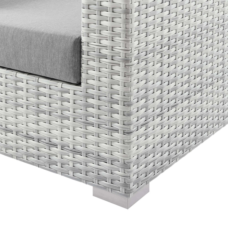Convene Outdoor Patio Armchair - Light Gray Gray