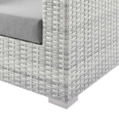 Convene Outdoor Patio Armchair - Light Gray Gray