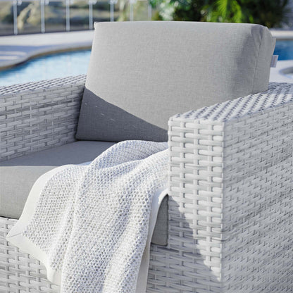 Convene Outdoor Patio Armchair - Light Gray Gray