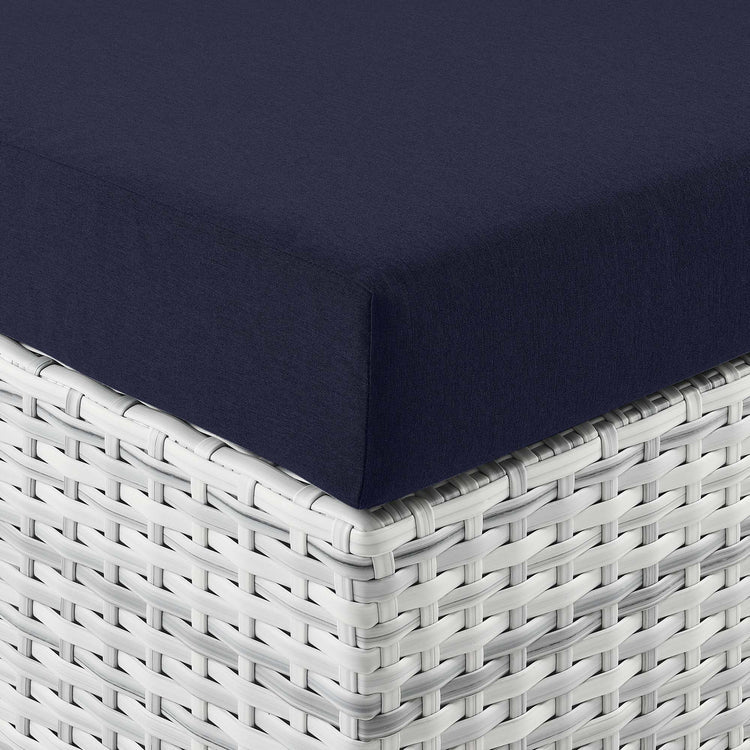Convene Outdoor Ottoman - Light Gray Navy