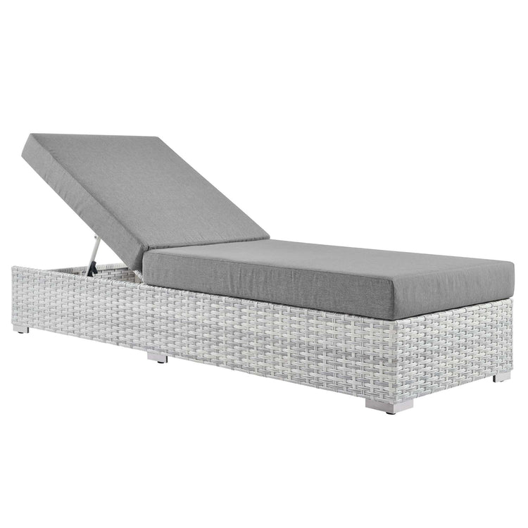 Convene Outdoor Patio Chaise - Light Gray Gray