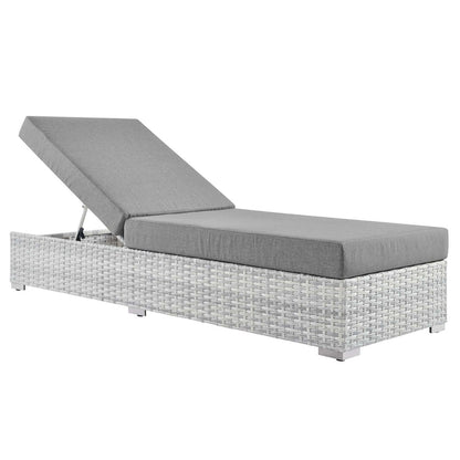 Convene Outdoor Patio Chaise - Light Gray Gray