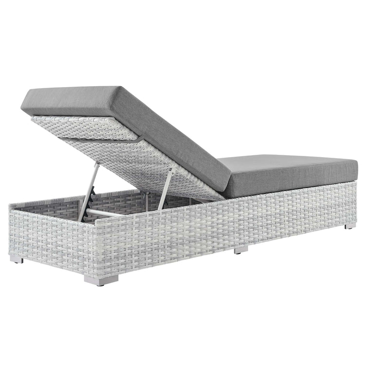 Convene Outdoor Patio Chaise - Light Gray Gray