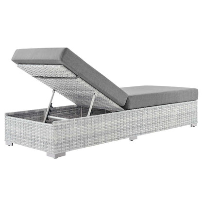 Convene Outdoor Patio Chaise - Light Gray Gray