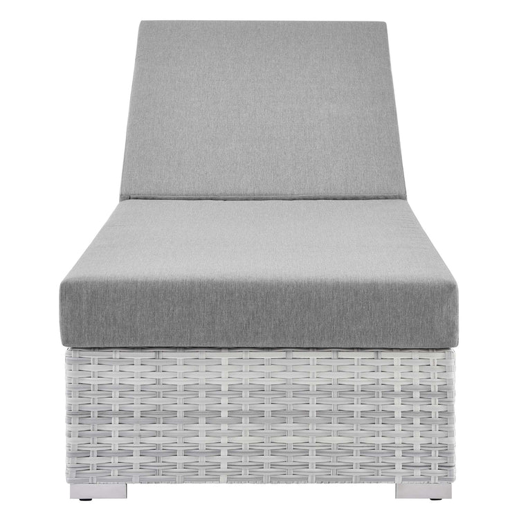 Convene Outdoor Patio Chaise - Light Gray Gray