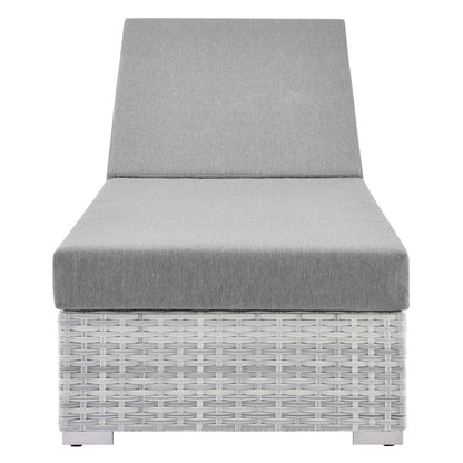 Convene Outdoor Patio Chaise - Light Gray Gray