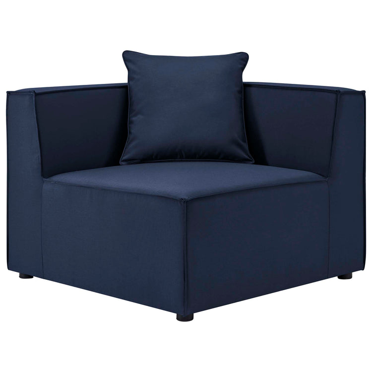 Saybrook 3-Piece Outdoor Patio Upholstered Sectional Sofa - Navy