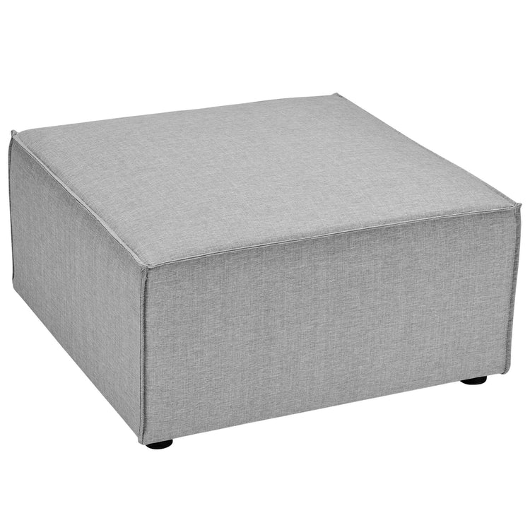 Saybrook 4-Piece Outdoor Patio Upholstered Sectional Sofa - Gray