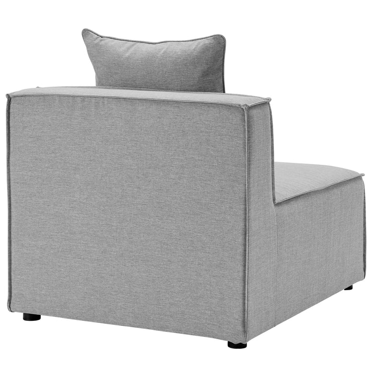 Saybrook 4-Piece Outdoor Patio Upholstered Sectional Sofa - Gray