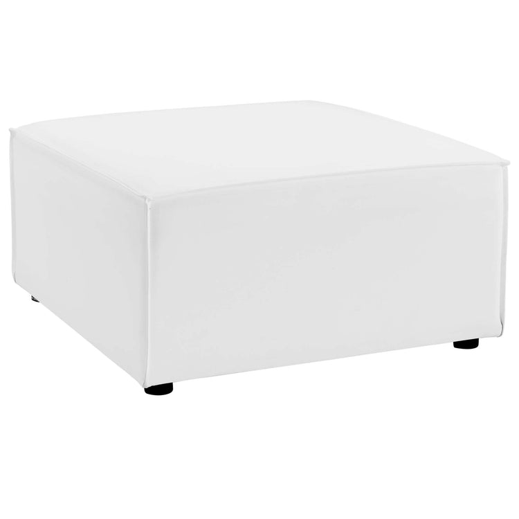 Saybrook 4-Piece Outdoor Patio Upholstered Sectional Sofa - White