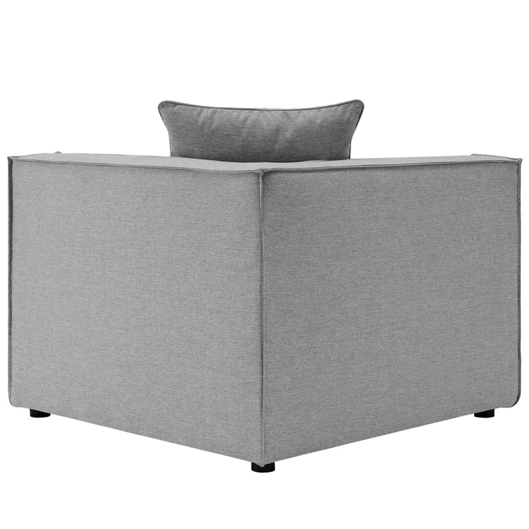 Saybrook 5-Piece Outdoor Patio Upholstered Sectional Sofa - Gray