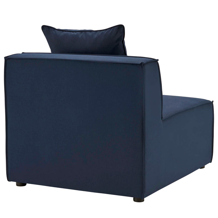 Saybrook 6-Piece Outdoor Patio Upholstered Sectional Sofa - Navy