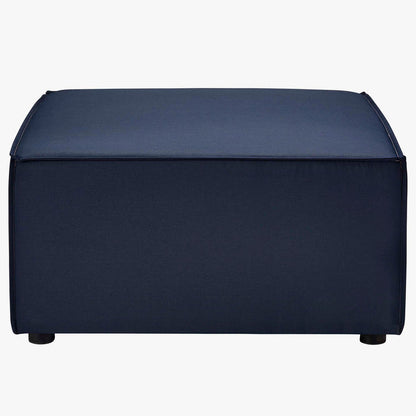 Saybrook 7-Piece Outdoor Patio Upholstered Sectional Sofa - Navy