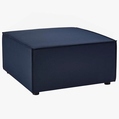 Saybrook 10-Piece Outdoor Patio Upholstered Sectional Sofa - Navy