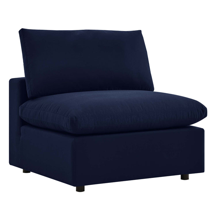 Commix Sunbrella® Outdoor Patio Armless Chair - Navy