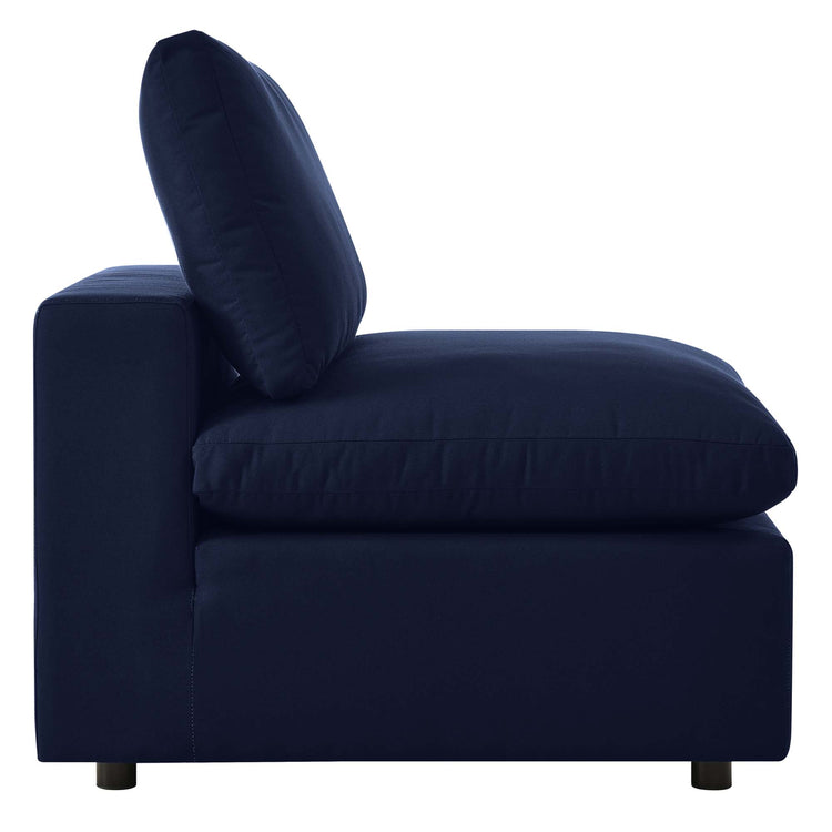 Commix Sunbrella® Outdoor Patio Armless Chair - Navy
