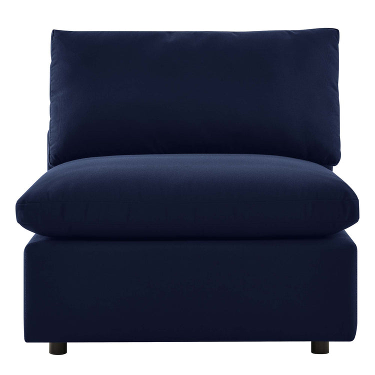 Commix Sunbrella® Outdoor Patio Armless Chair - Navy
