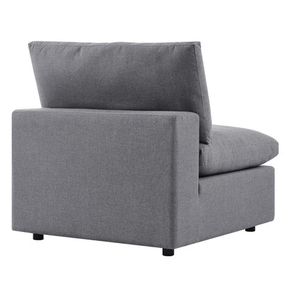 Commix Sunbrella® Outdoor Patio Armless Chair - Gray