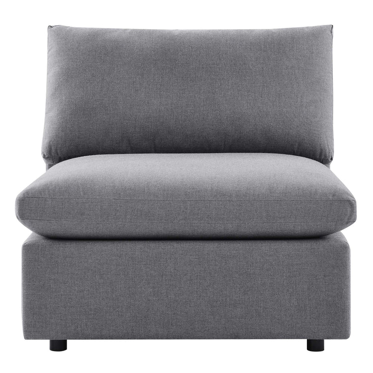 Commix Sunbrella® Outdoor Patio Armless Chair - Gray