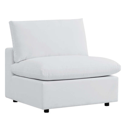 Commix Sunbrella® Outdoor Patio Armless Chair - White