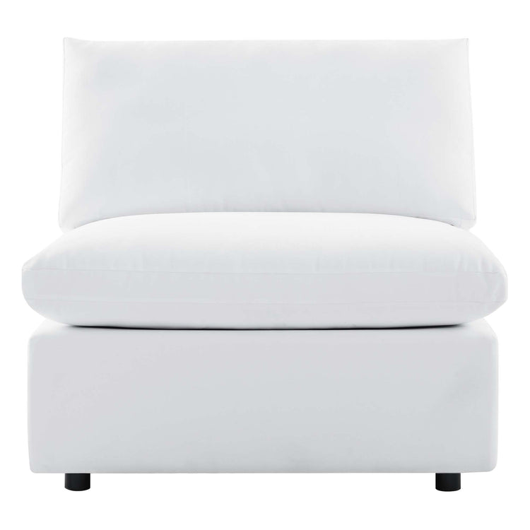 Commix Sunbrella® Outdoor Patio Armless Chair - White