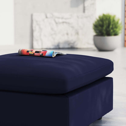 Commix Sunbrella® Outdoor Patio Ottoman - Navy