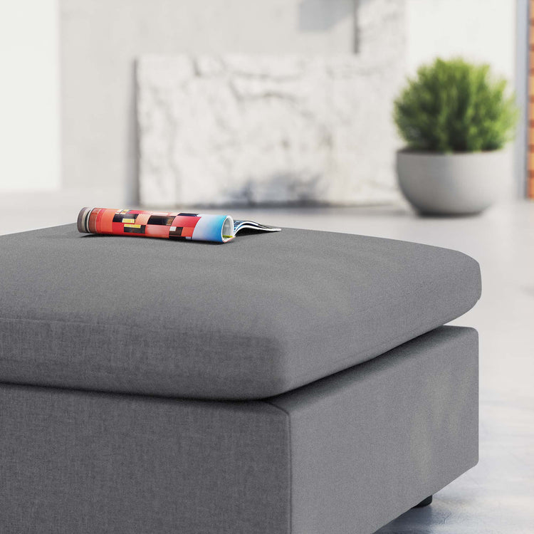 Commix Sunbrella® Outdoor Patio Ottoman - Gray