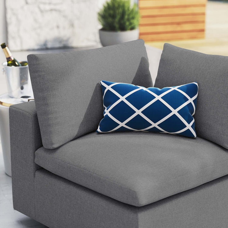 Commix Sunbrella® Outdoor Patio Corner Chair - Gray