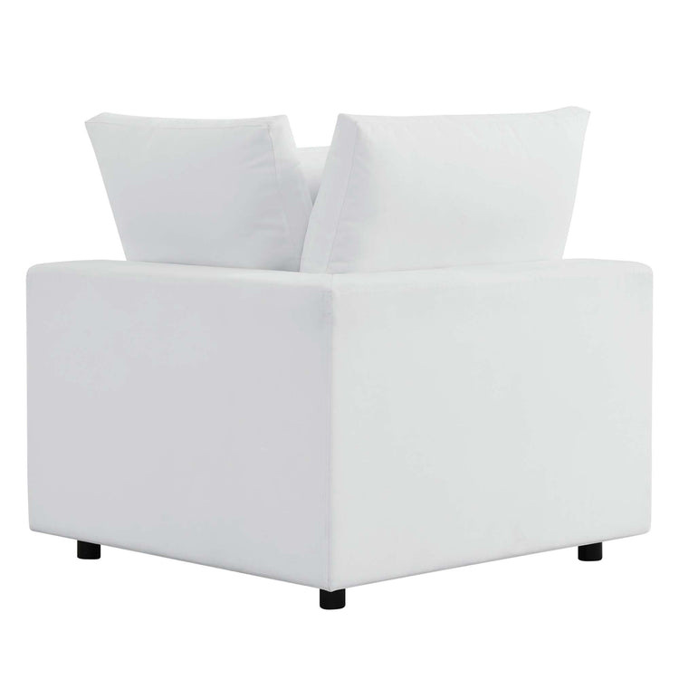Commix Sunbrella® Outdoor Patio Corner Chair - White
