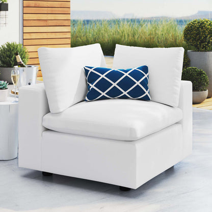Commix Sunbrella® Outdoor Patio Corner Chair - White