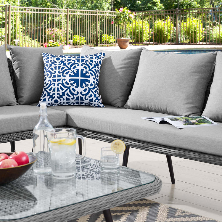 Endeavor Wicker Rattan Outdoor Patio Wicker Rattan Seating Set - Default Title