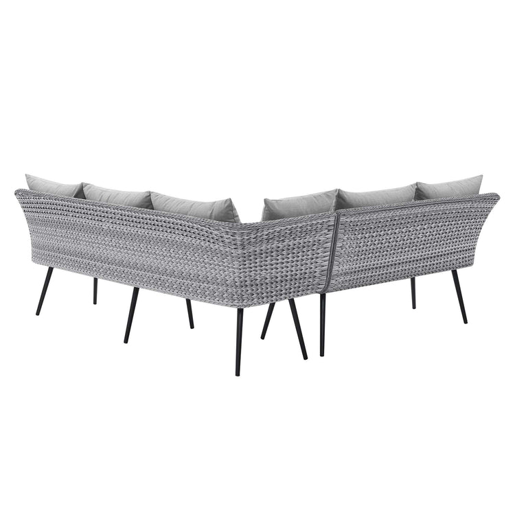 Endeavor Wicker Rattan Outdoor Patio Wicker Rattan Seating Set - Default Title