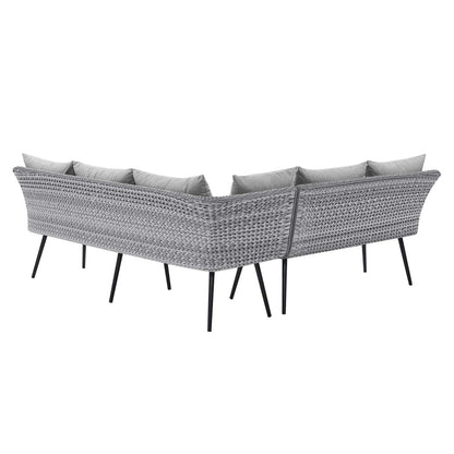 Endeavor Wicker Rattan Outdoor Patio Wicker Rattan Seating Set - Default Title